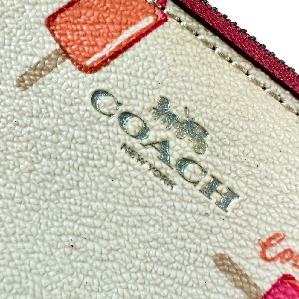 Coach Corner Zip Wristlet with Popsicle Print - Picture 5 of 7